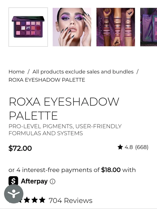 NIB NATASHA DENONA ROXA EYESHADOW PALETTE - Picture 3 of 16